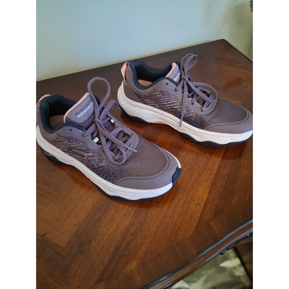 Sketchers GO WALK Arch Fit For Outdoor. Wild Shoes Purple/White Womens 7 Excelle